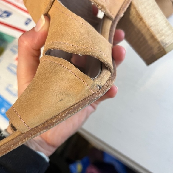 Free People Effie Stacked Heel Cut Out Leather Bootie - Picture 14 of 14